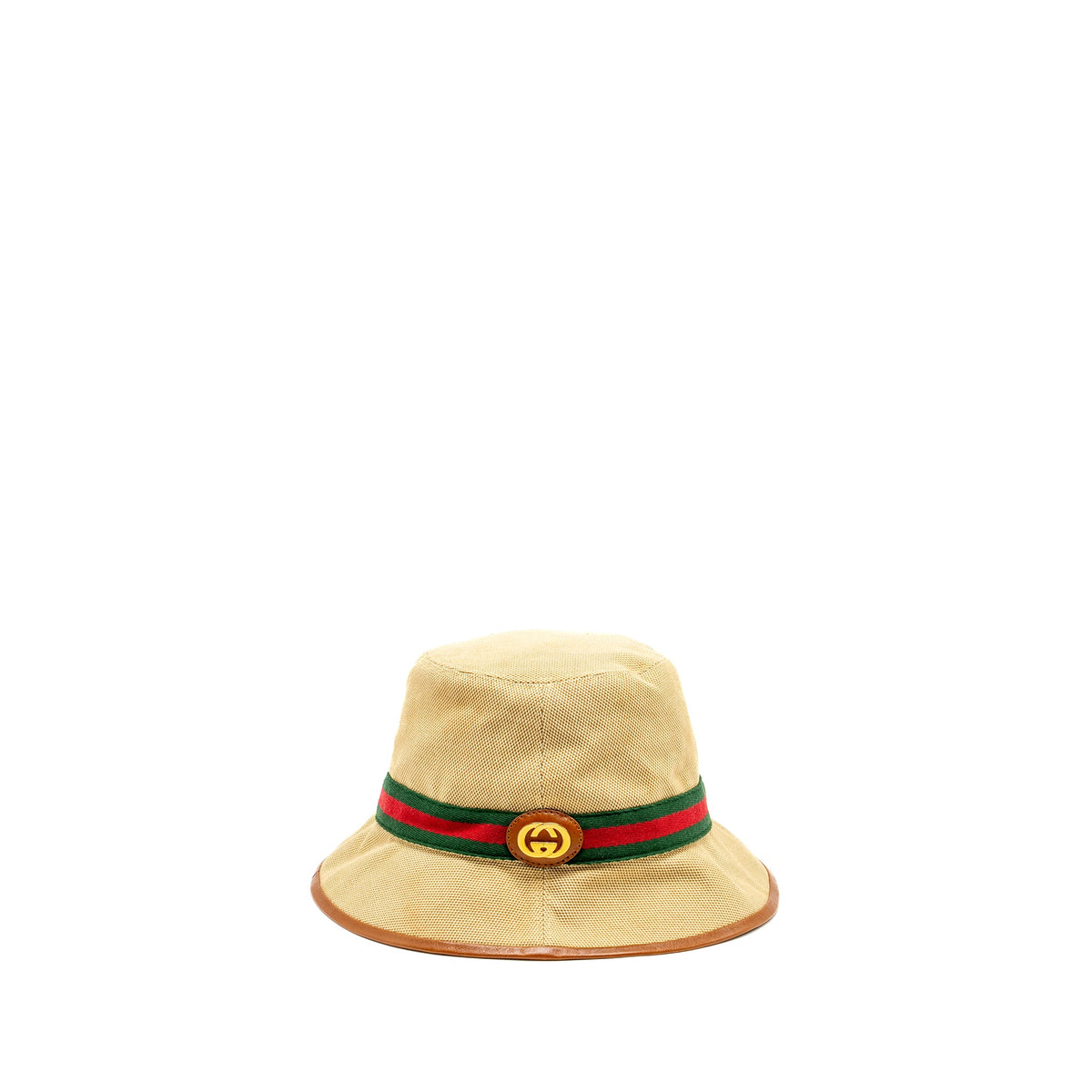 gucci-size-m-bucket-hat-canvas-brown-ghw
