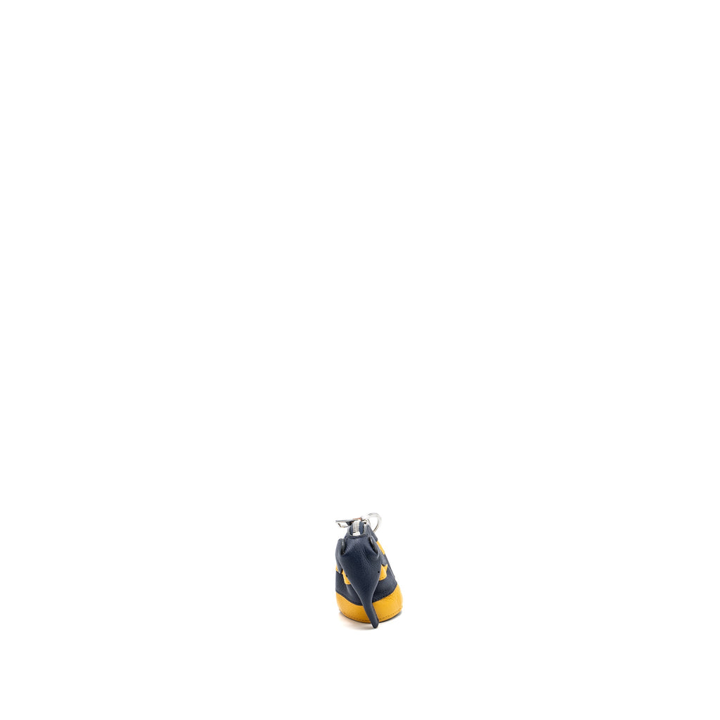 loewe-elephant-key-ring-pouch-calfskin-dark-blue-yellow-shw