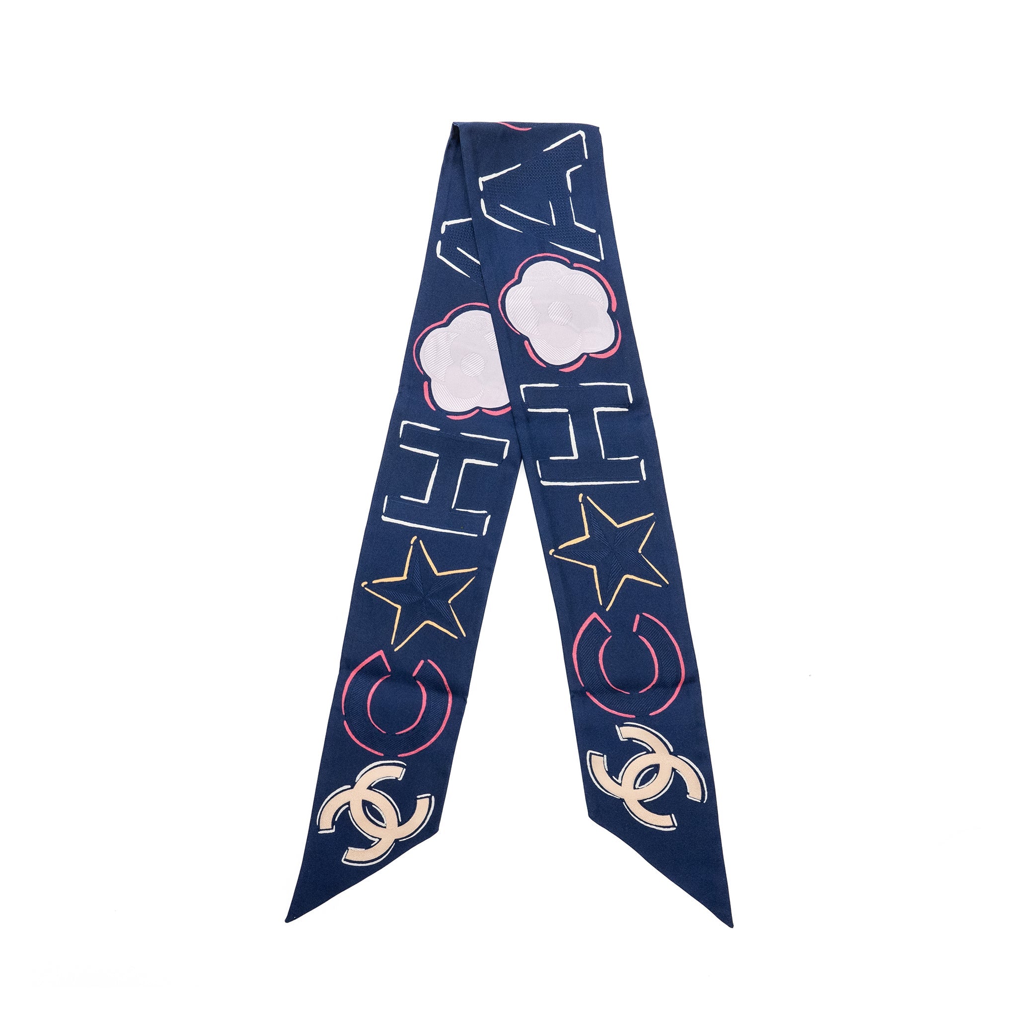 chanel-cc-logo-with-flower-print-large-twilly-navy-multicolour
