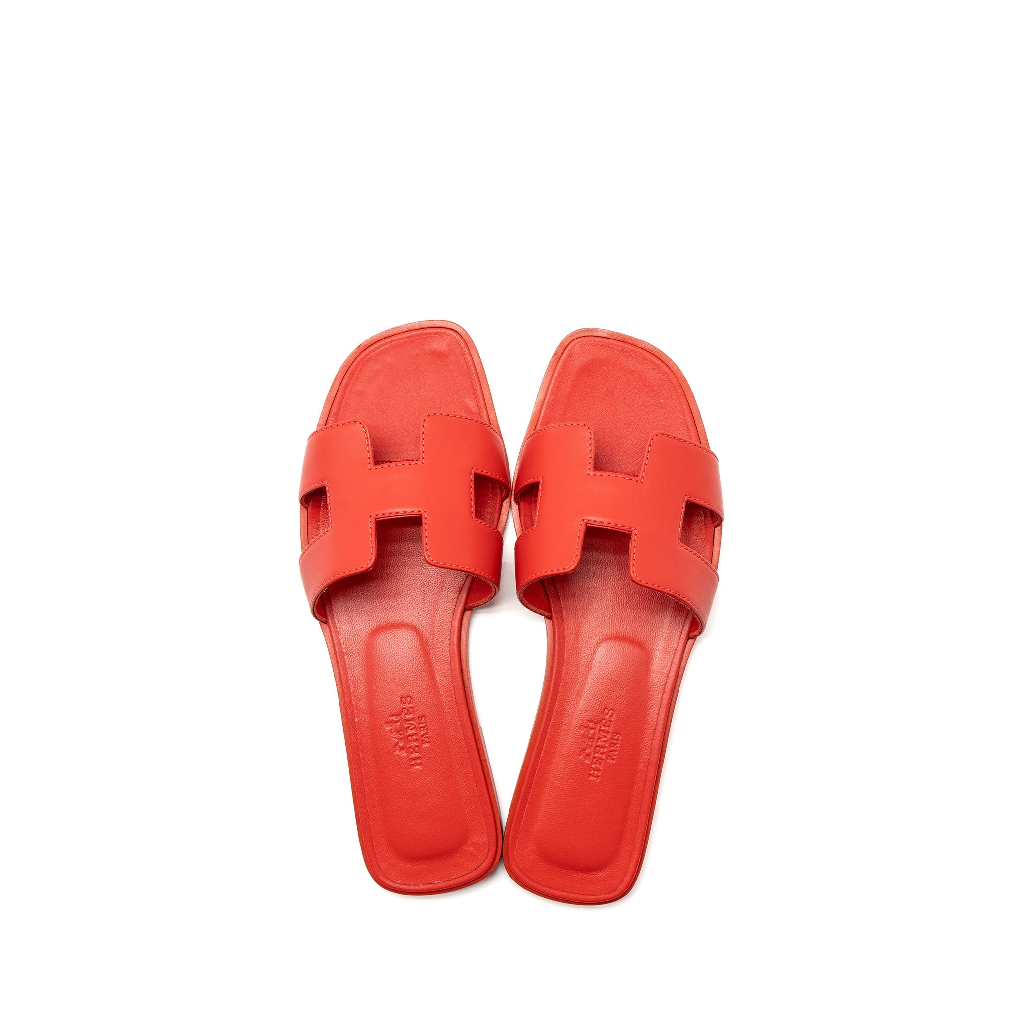 hermes-size-36-oran-sandals-box-red