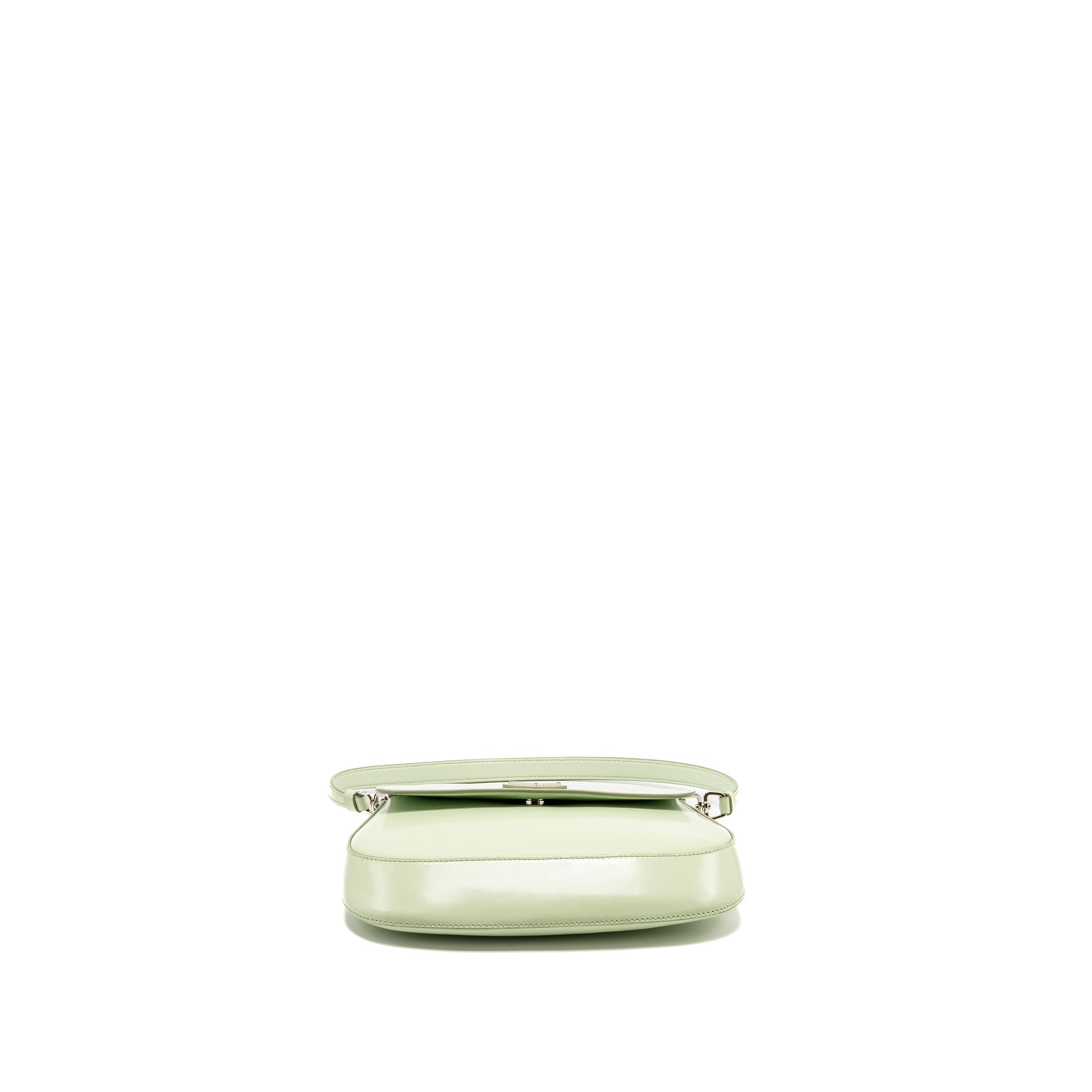 prada-small-cleo-shoulder-bag-brushed-leather-light-green-shw