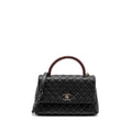 chanel-medium-coco-handle-caviar-lizard-handle-black-burgundy-ruthenium-hardware