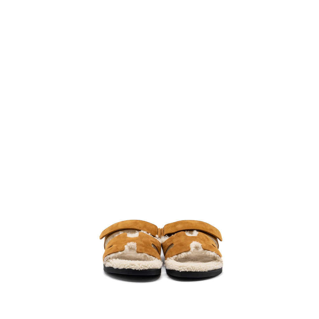 hermes-size-41-chypre-sandal-calfskin-shearling-gold