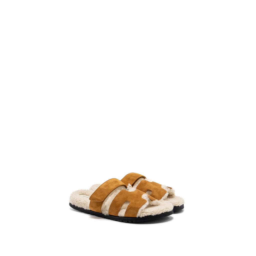 hermes-size-41-chypre-sandal-calfskin-shearling-gold