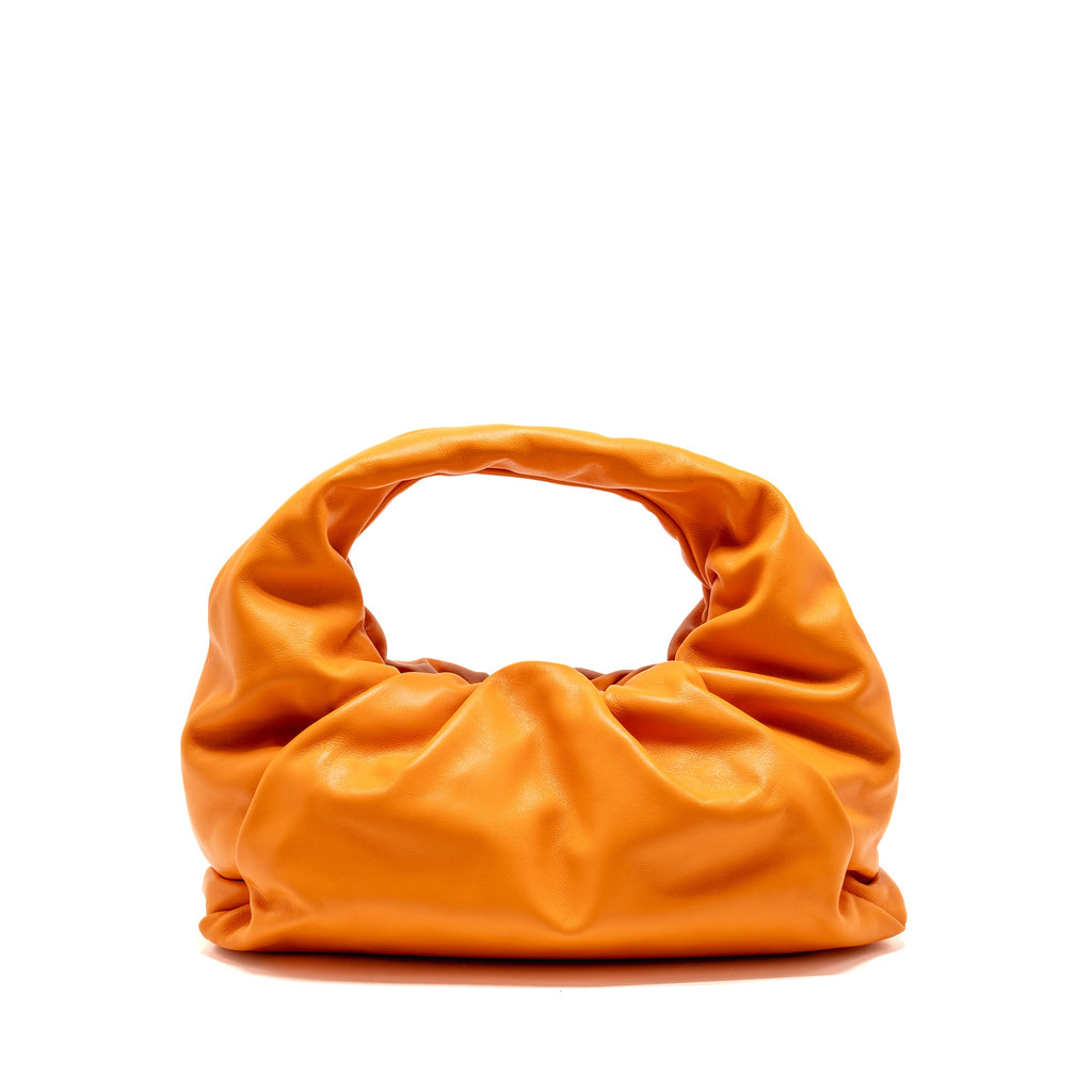 bottega-veneta-shoulder-pouch-calfskin-orange-ghw