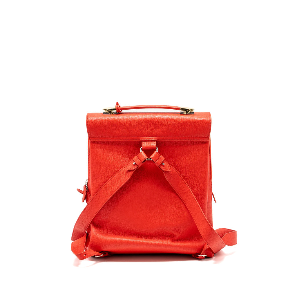 balenciaga-backpack-calfskin-red-ghw