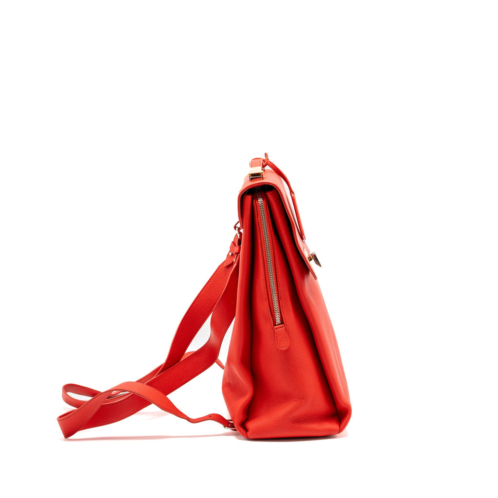 balenciaga-backpack-calfskin-red-ghw