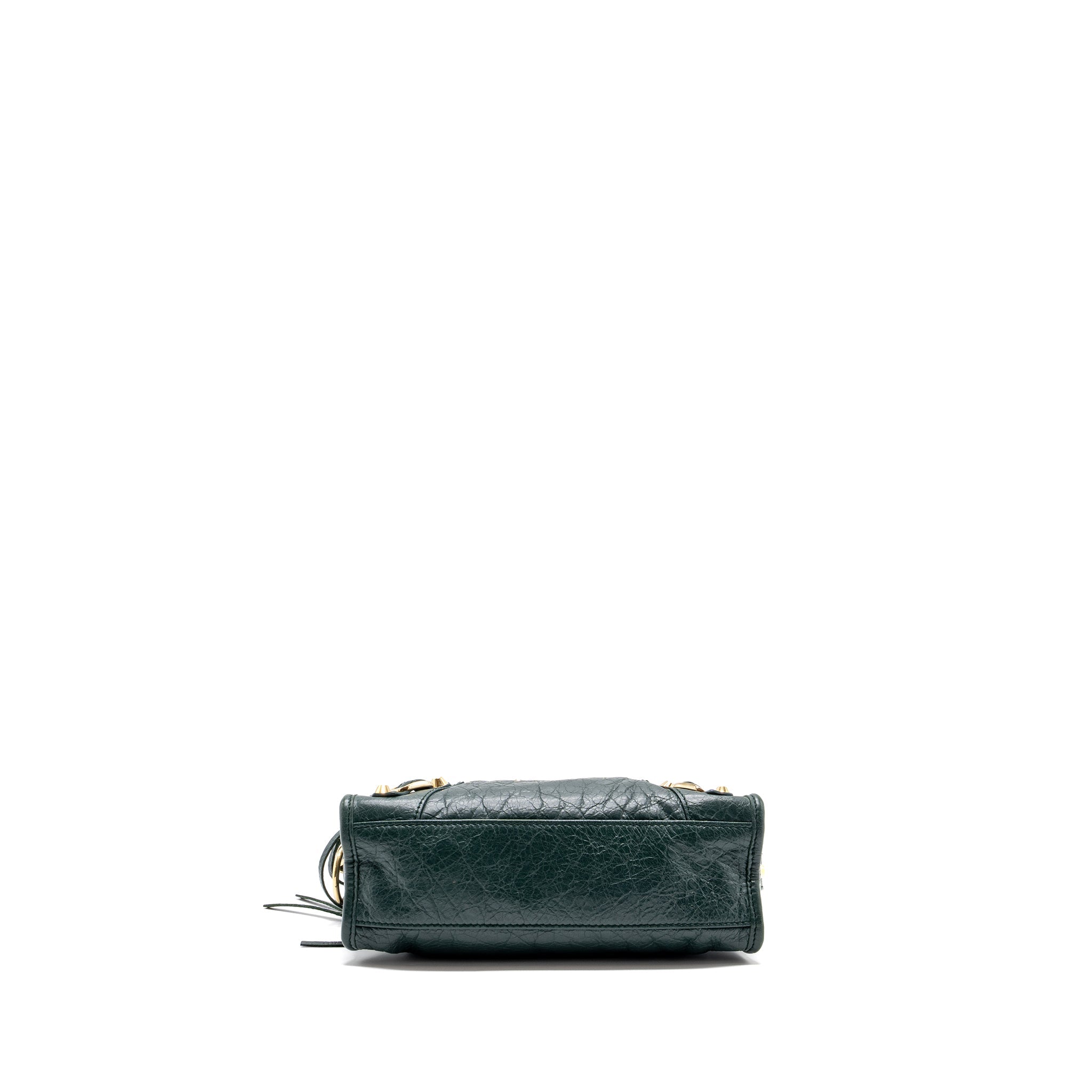 balenciaga-mini-city-bag-dark-green-ghw