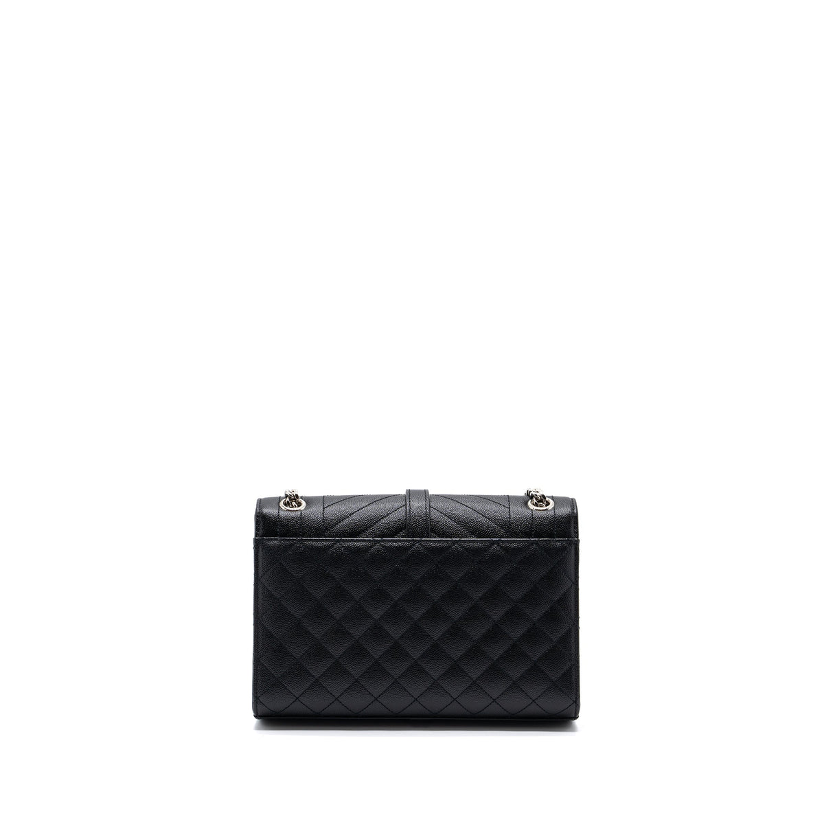 saint-laurent-ysl-envelope-medium-chain-bag-grained-calfskin-mix-matelasse-black-shw