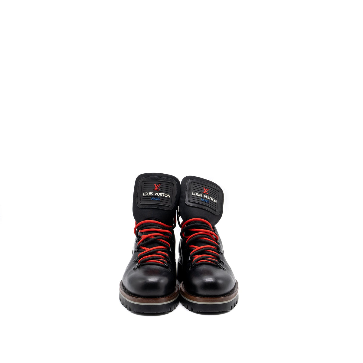 louis-vuitton-size-8-men-s-boots-leather-black-multicolour