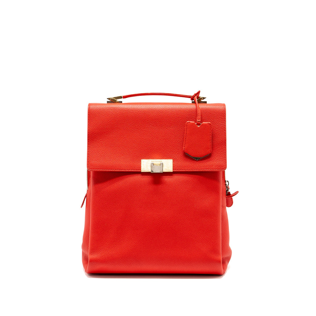 balenciaga-backpack-calfskin-red-ghw