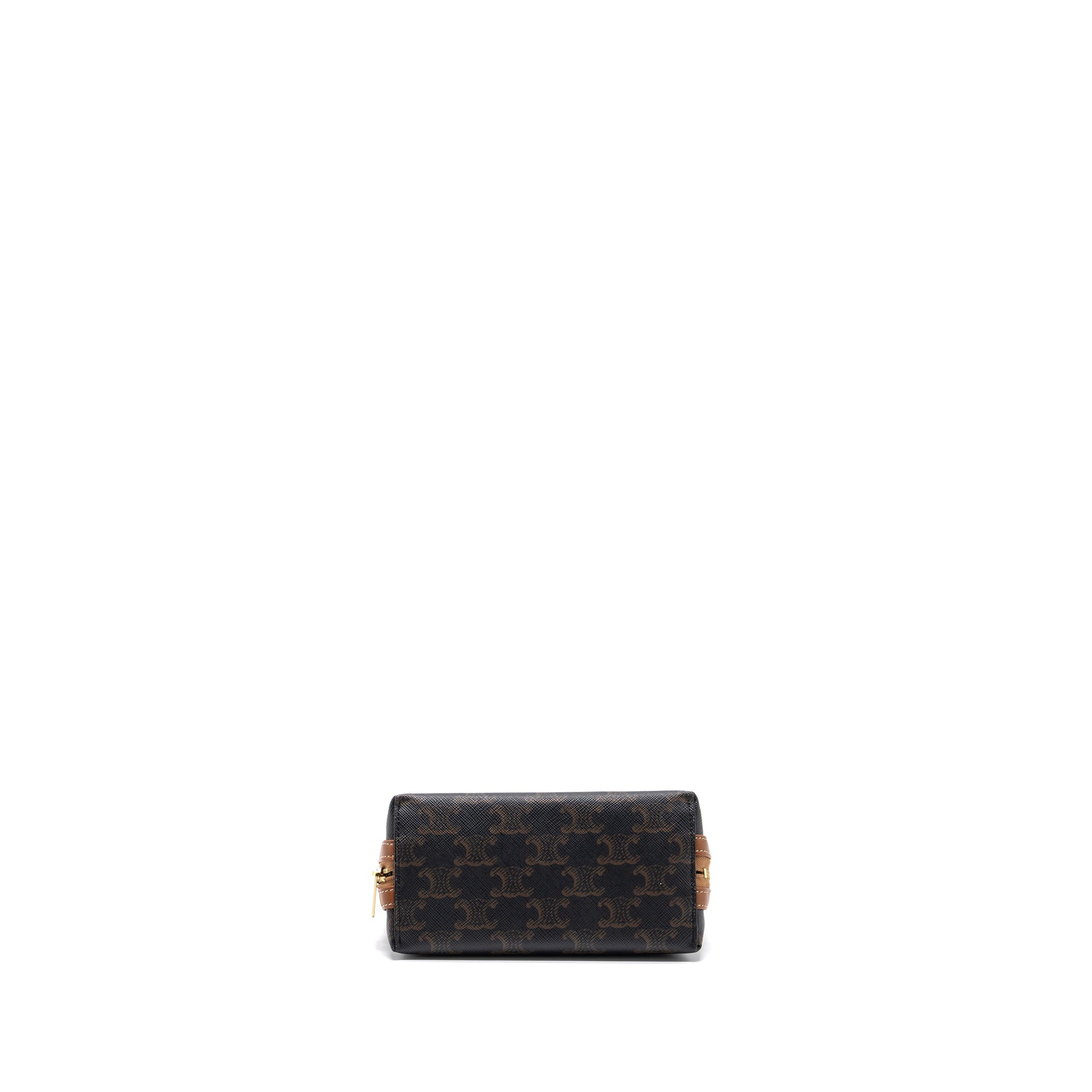 celine-clutch-with-chain-triomphe-canvas-lambskin-tan-ghw