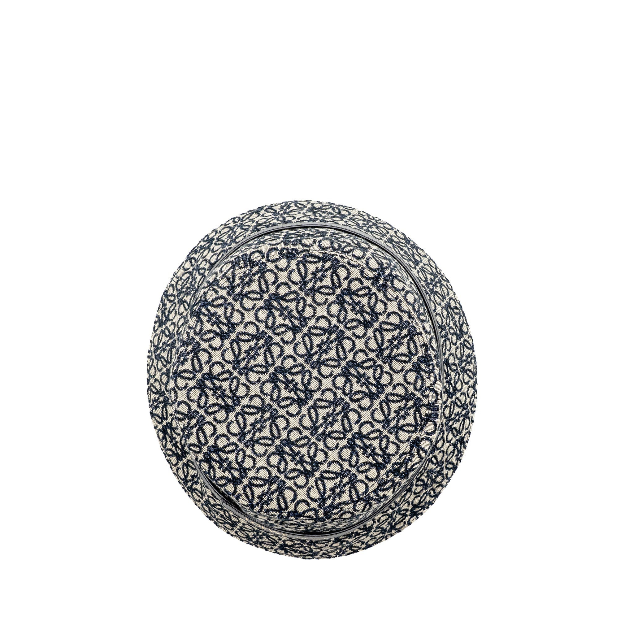 loewe-size-57-anagram-jacquard-bucket-hat-navy-black