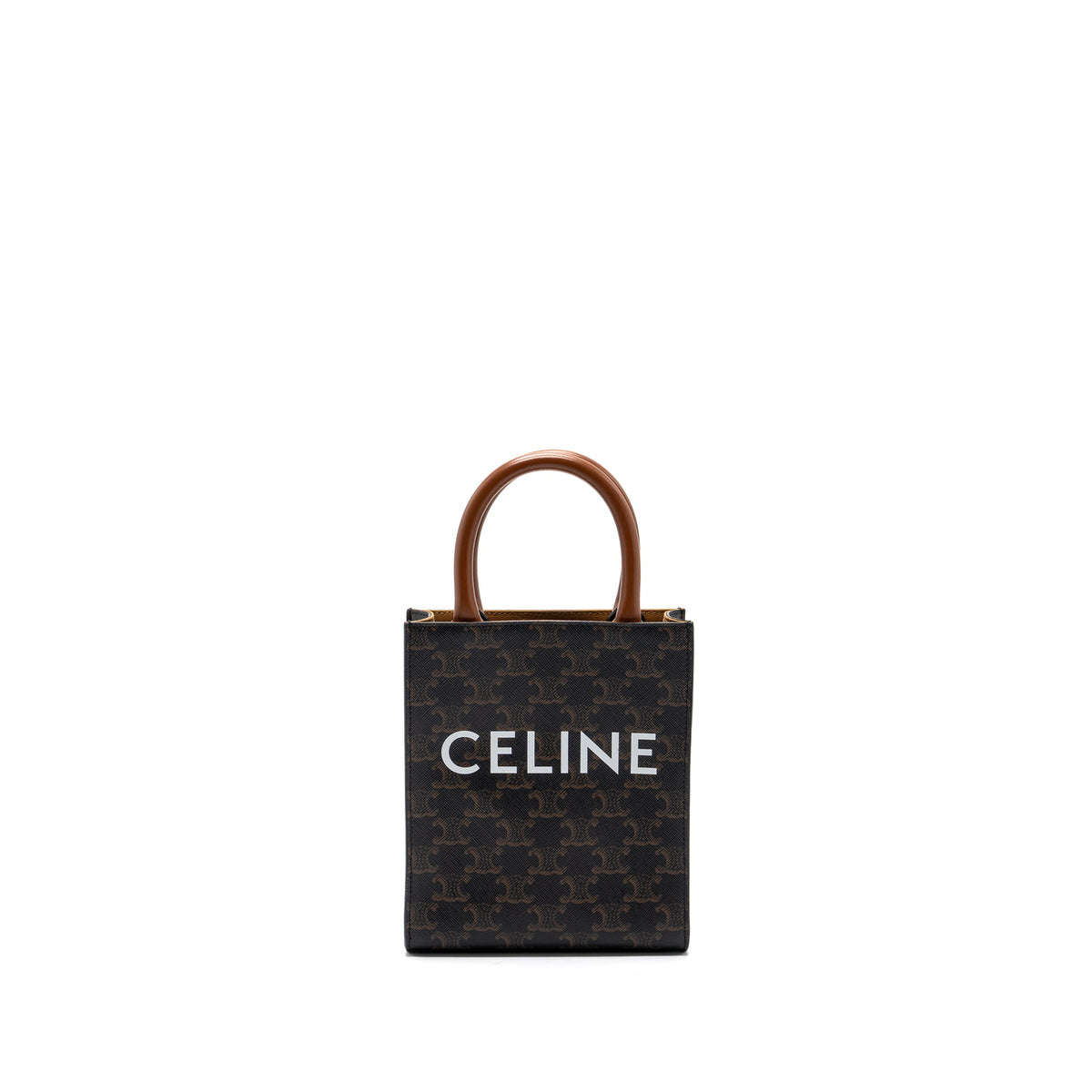 celine-mini-vertical-cabas-triomphe-canvas-brown-ghw-2