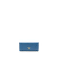 prada-saffiano-long-wallet-calfskin-blue-ghw
