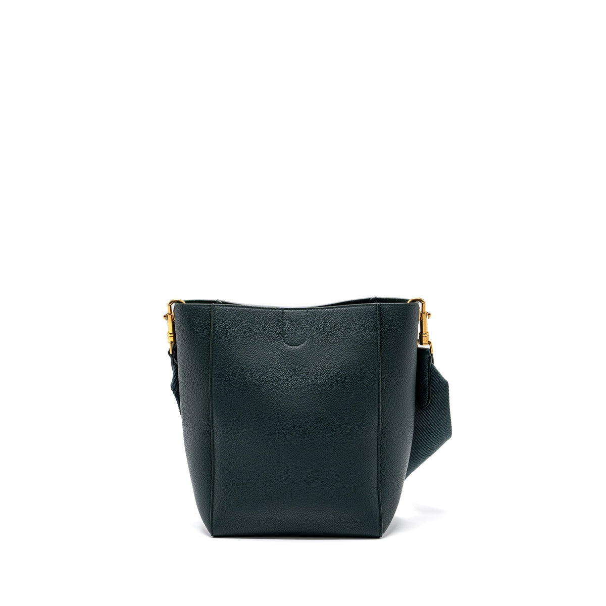 celine-small-sangle-bucket-bag-calfskin-dark-green-ghw