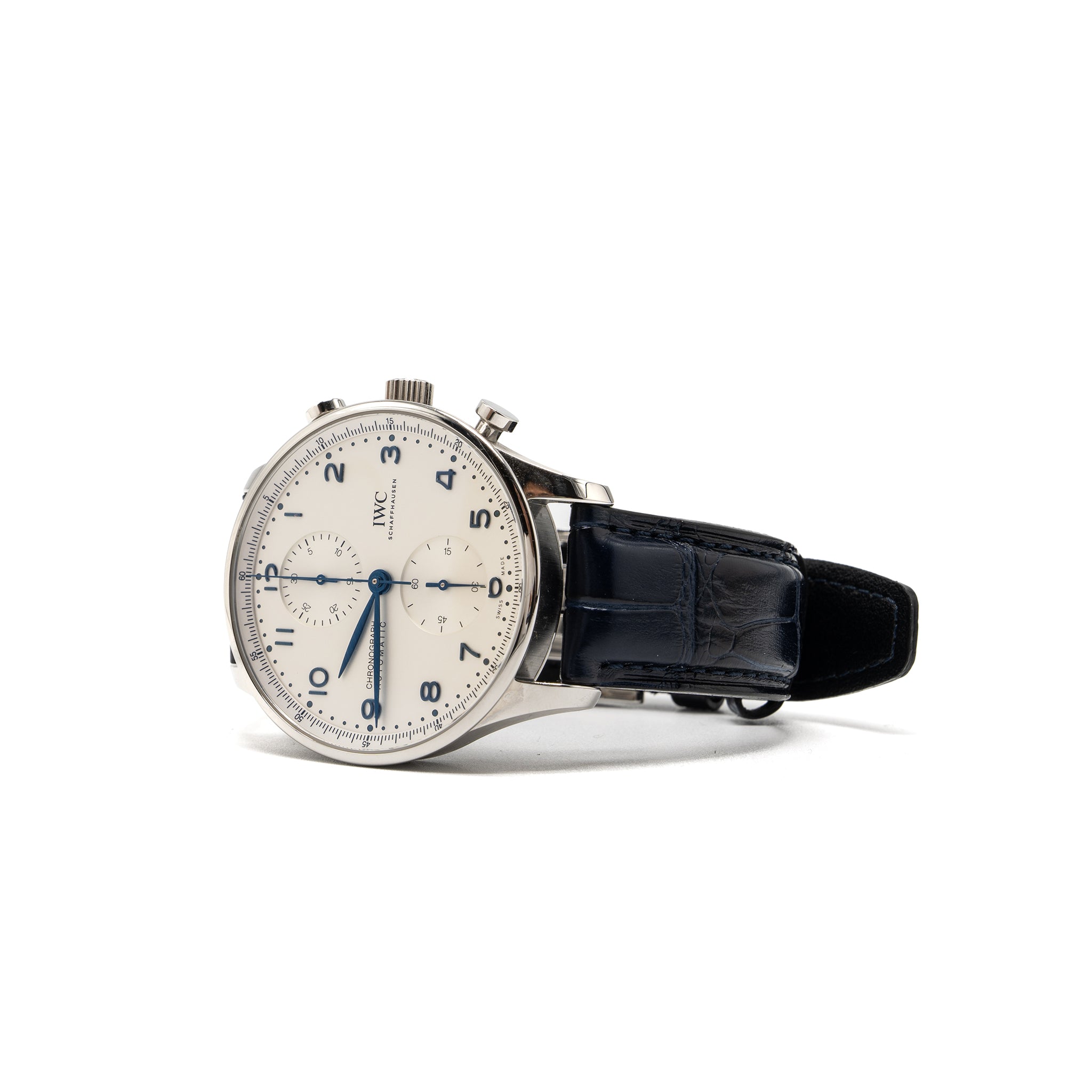 iwc-41mm-portugieser-chronograoh-stainless-steel-with-alligator-strap