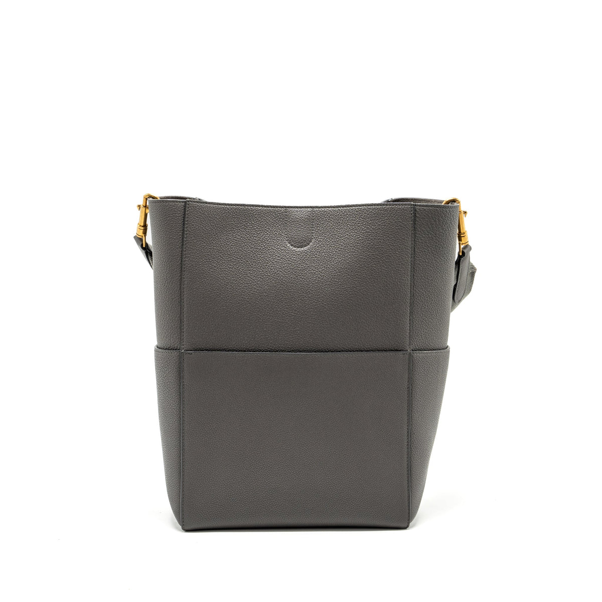 celine-sangle-bucket-bag-grained-calfskin-grey-ghw-1