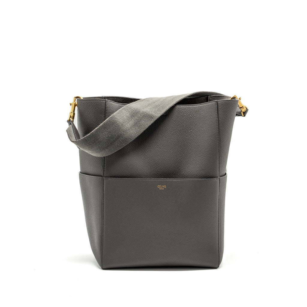 celine-sangle-bucket-bag-grained-calfskin-grey-ghw-1