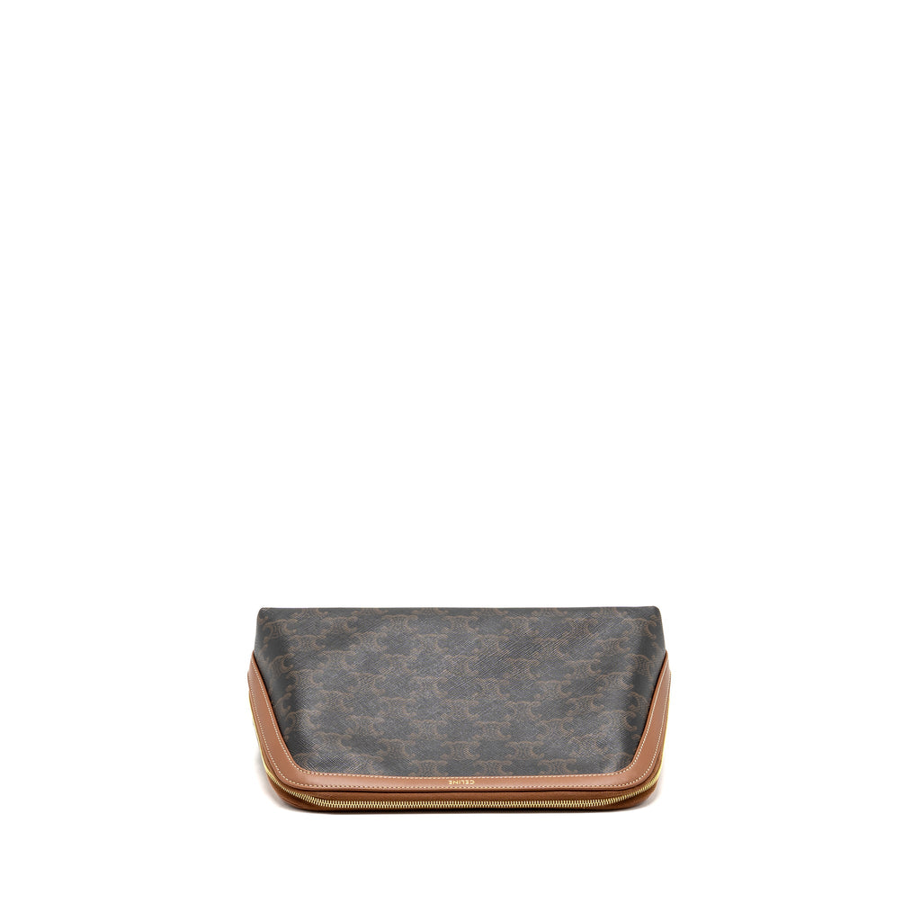 celine-large-cosmetic-pouch-triomphe-canvas-calfskin-tan-ghw