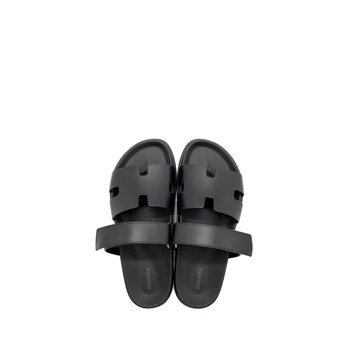 hermes-size-44-chypre-sandals-calfskin-black