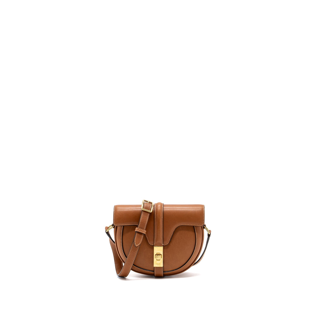 celine-besace-bag-calfskin-brown-ghw