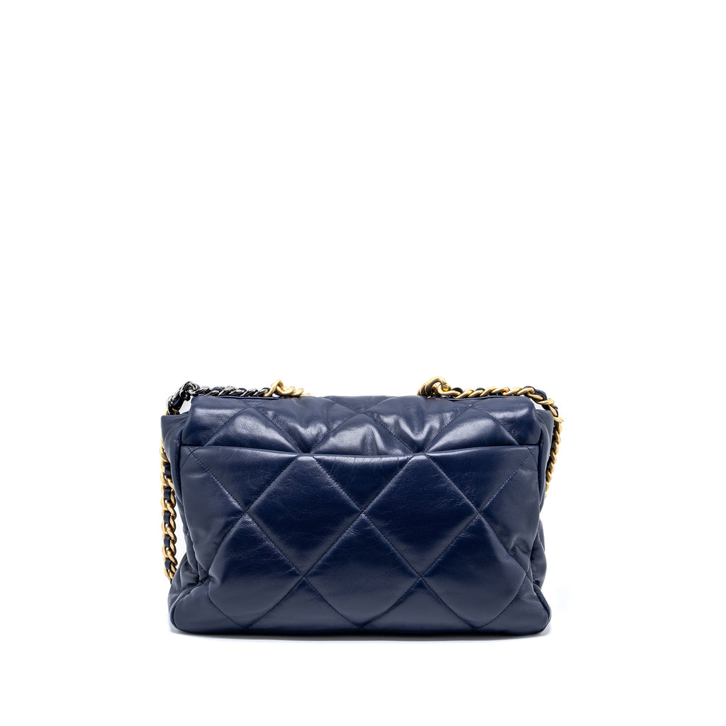 chanel-maxi-19-bag-goatskin-dark-blue-multicolor-hardware