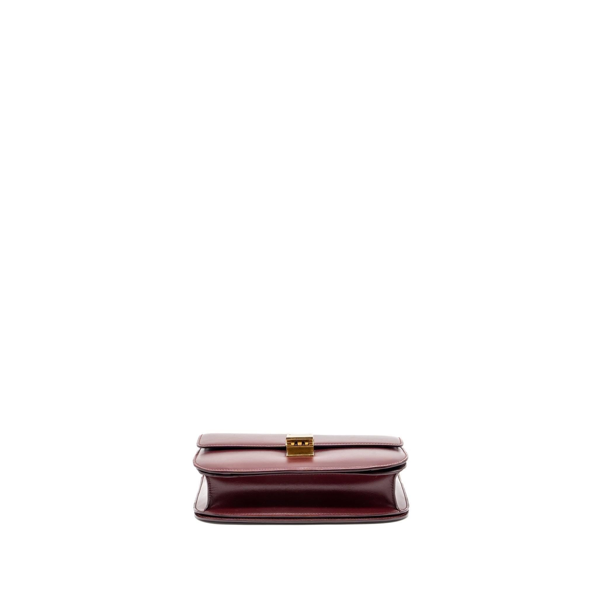 celine-medium-classic-box-bag-calfskin-dark-red-ghw-1