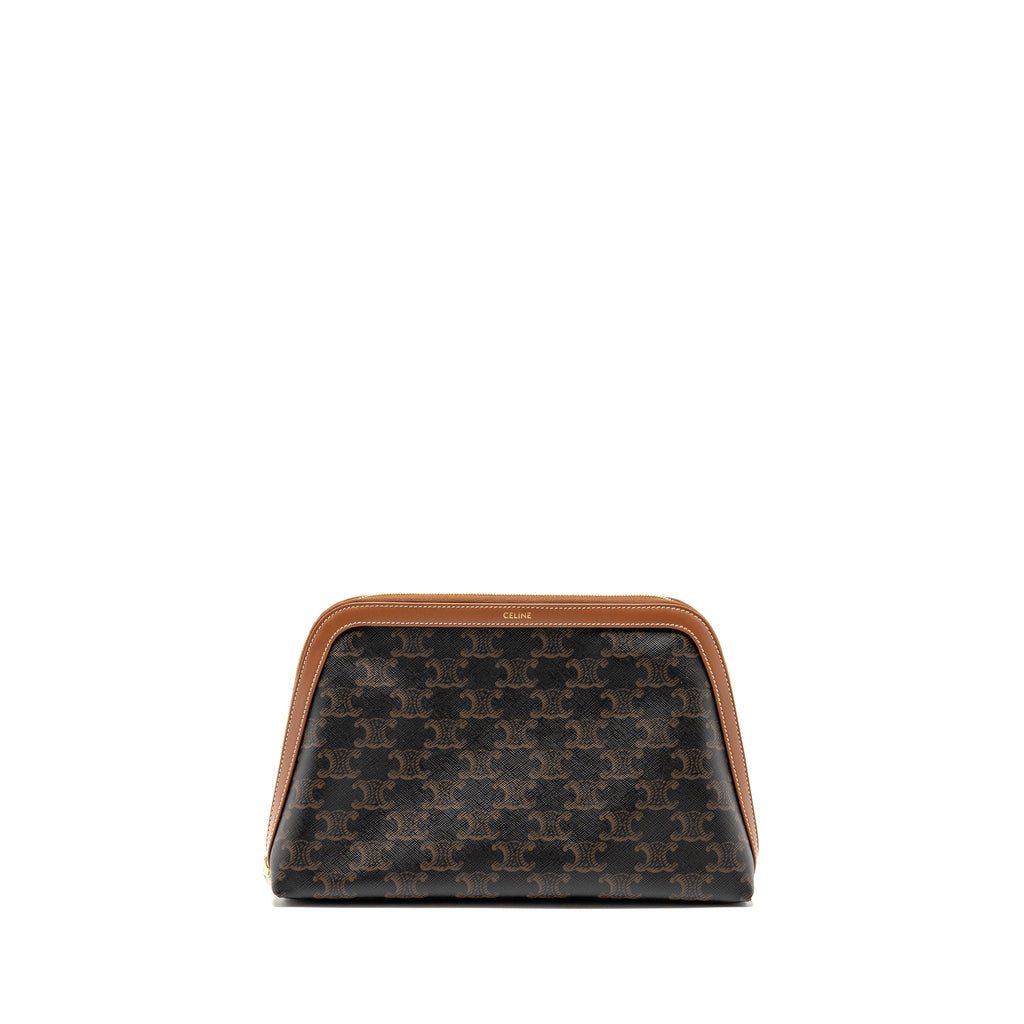 celine-large-cosmetic-pouch-triomphe-canvas-calfskin-tan-ghw