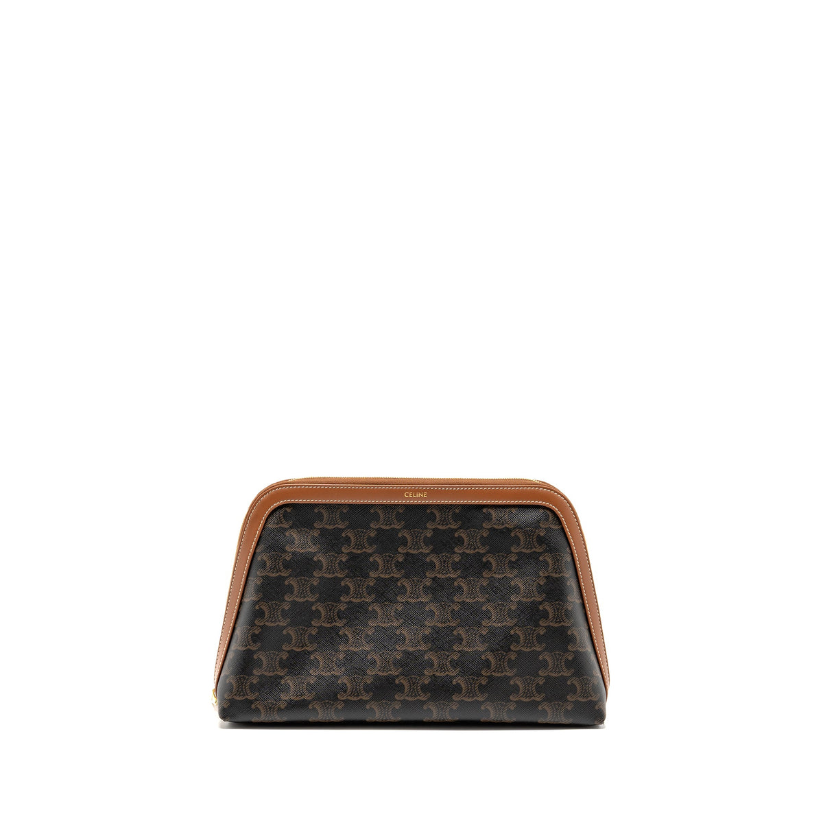 celine-large-cosmetic-pouch-triomphe-canvas-calfskin-tan-ghw