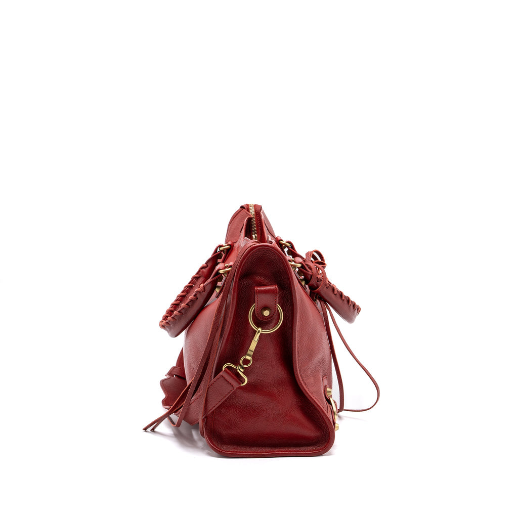 balenciaga-city-bag-leather-red-lghw
