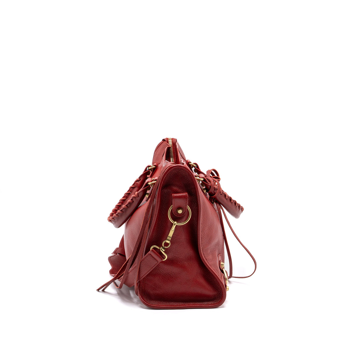 balenciaga-city-bag-leather-red-lghw