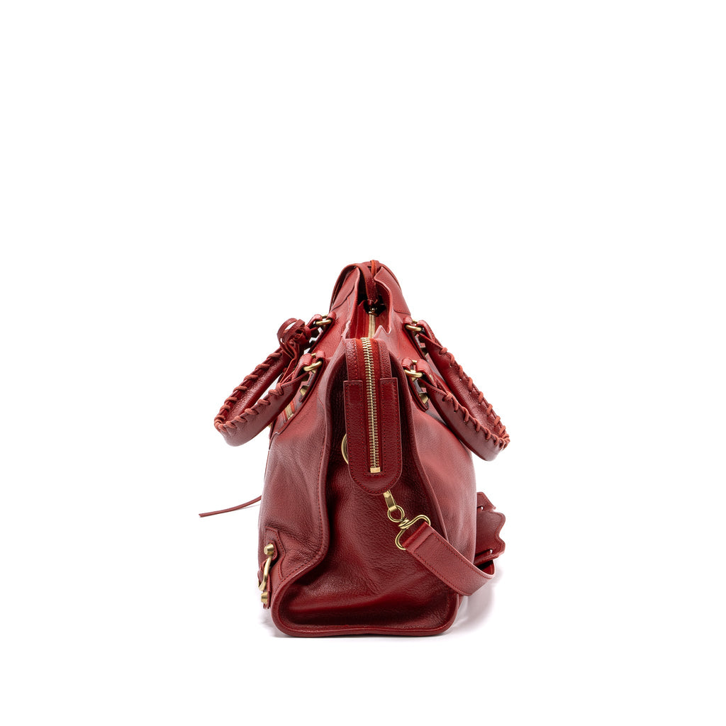 balenciaga-city-bag-leather-red-lghw