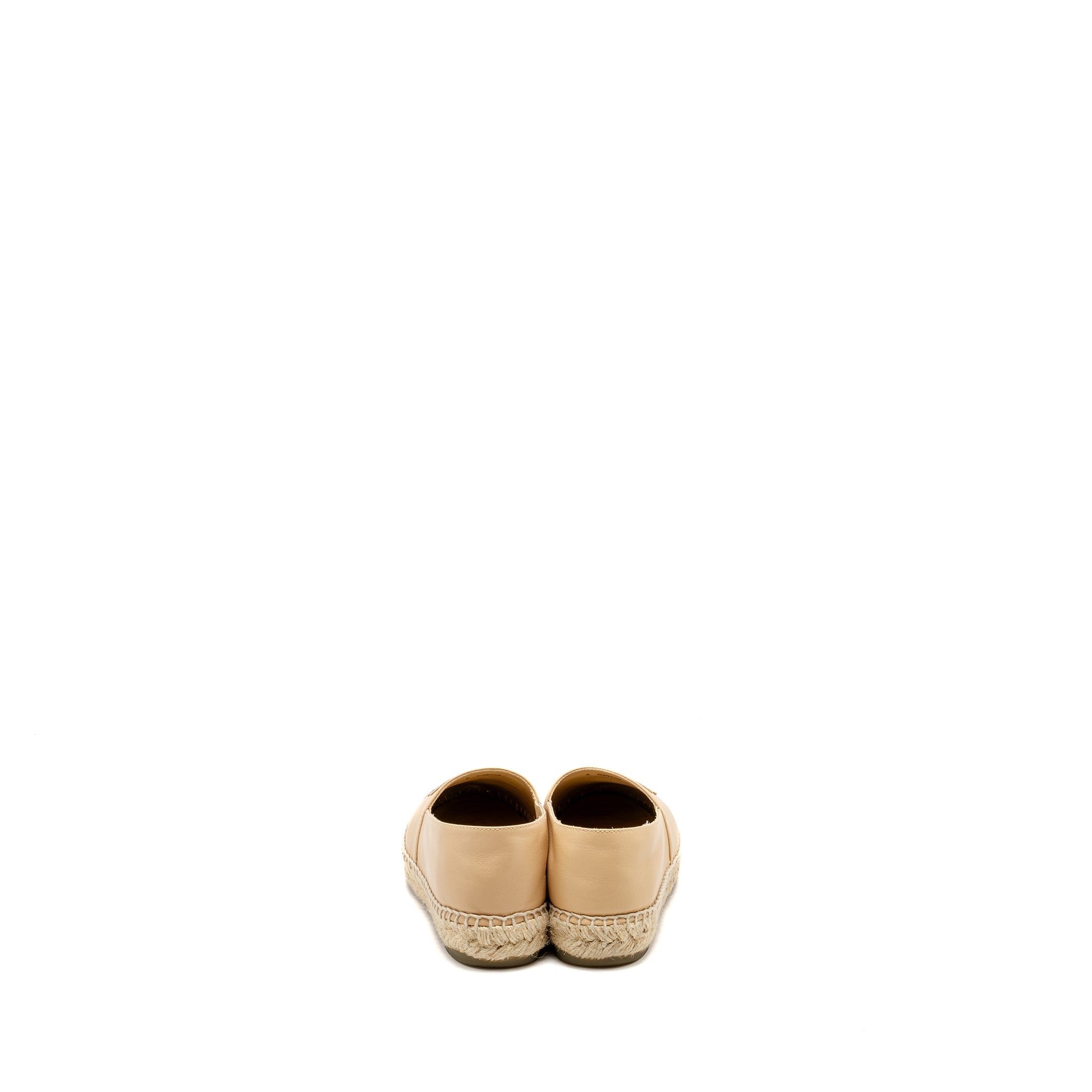chanel-size-36-espadrilles-lambskin-beige-black