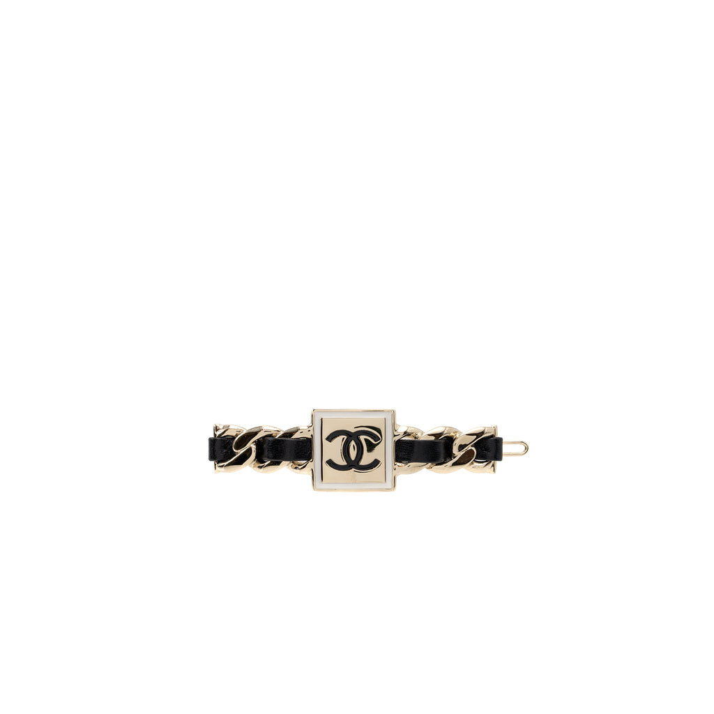chanel-square-cc-logo-hair-clip-black-light-gold-tone-copy-1