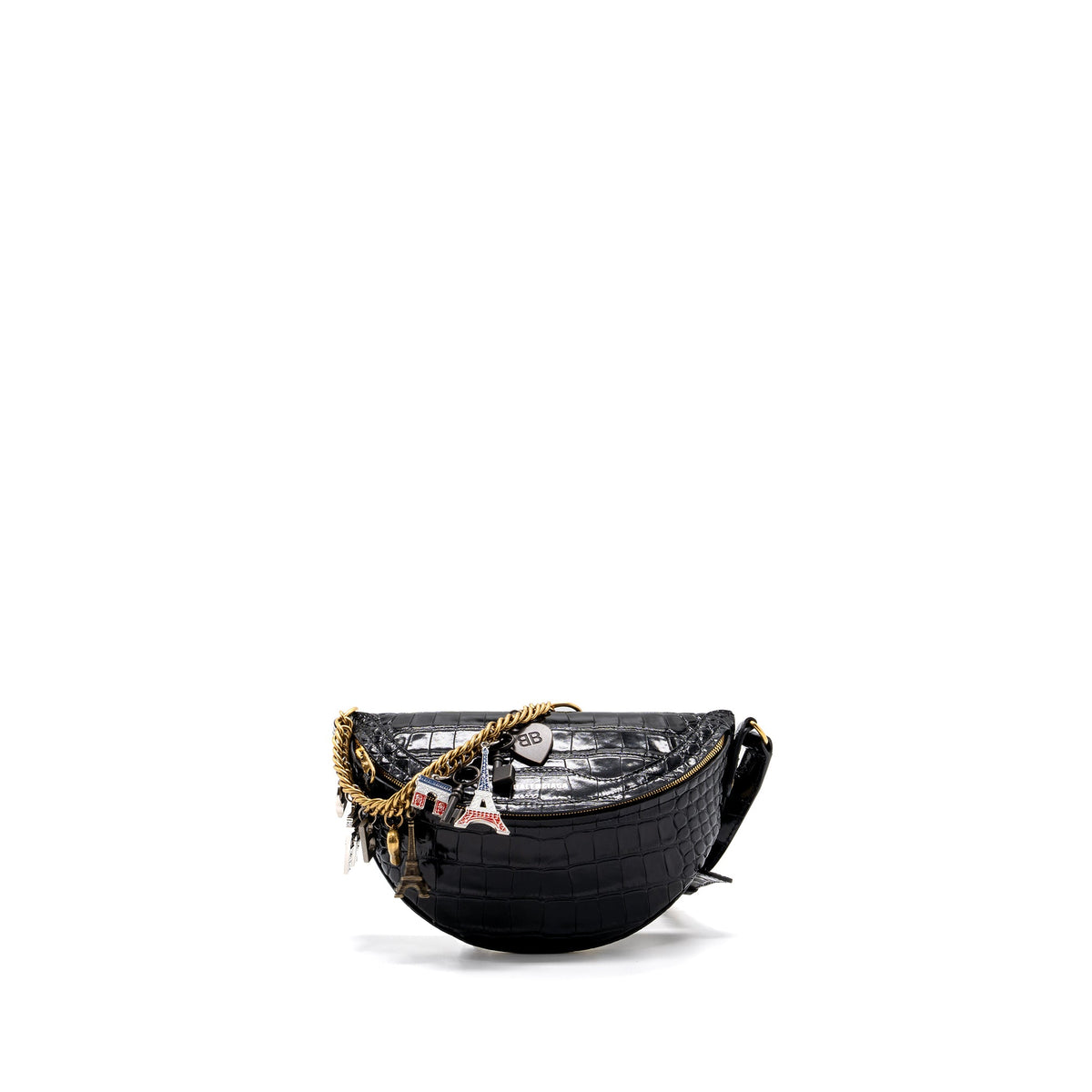 balenciaga-souvenir-belt-bag-crocodile-embossed-calfskin-black-ghw