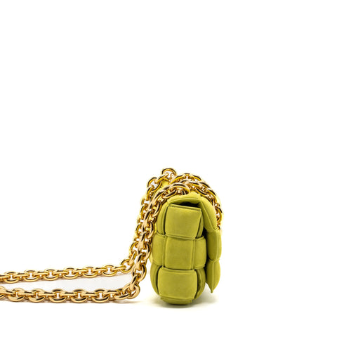 bottega-veneta-chain-cassette-suede-light-green-ghw
