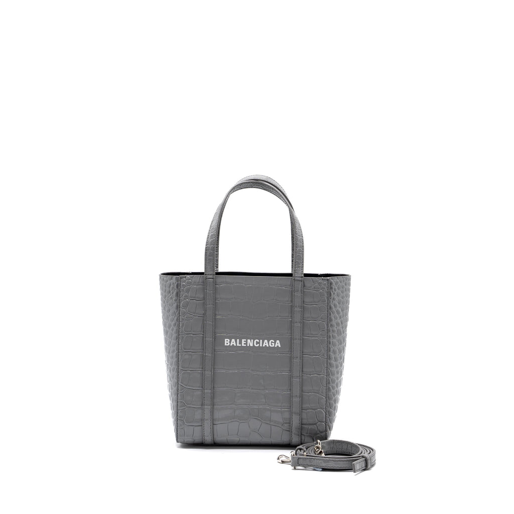 balenciaga-xxs-everyday-tote-bag-crocodile-embossed-calfskin-grey-shw