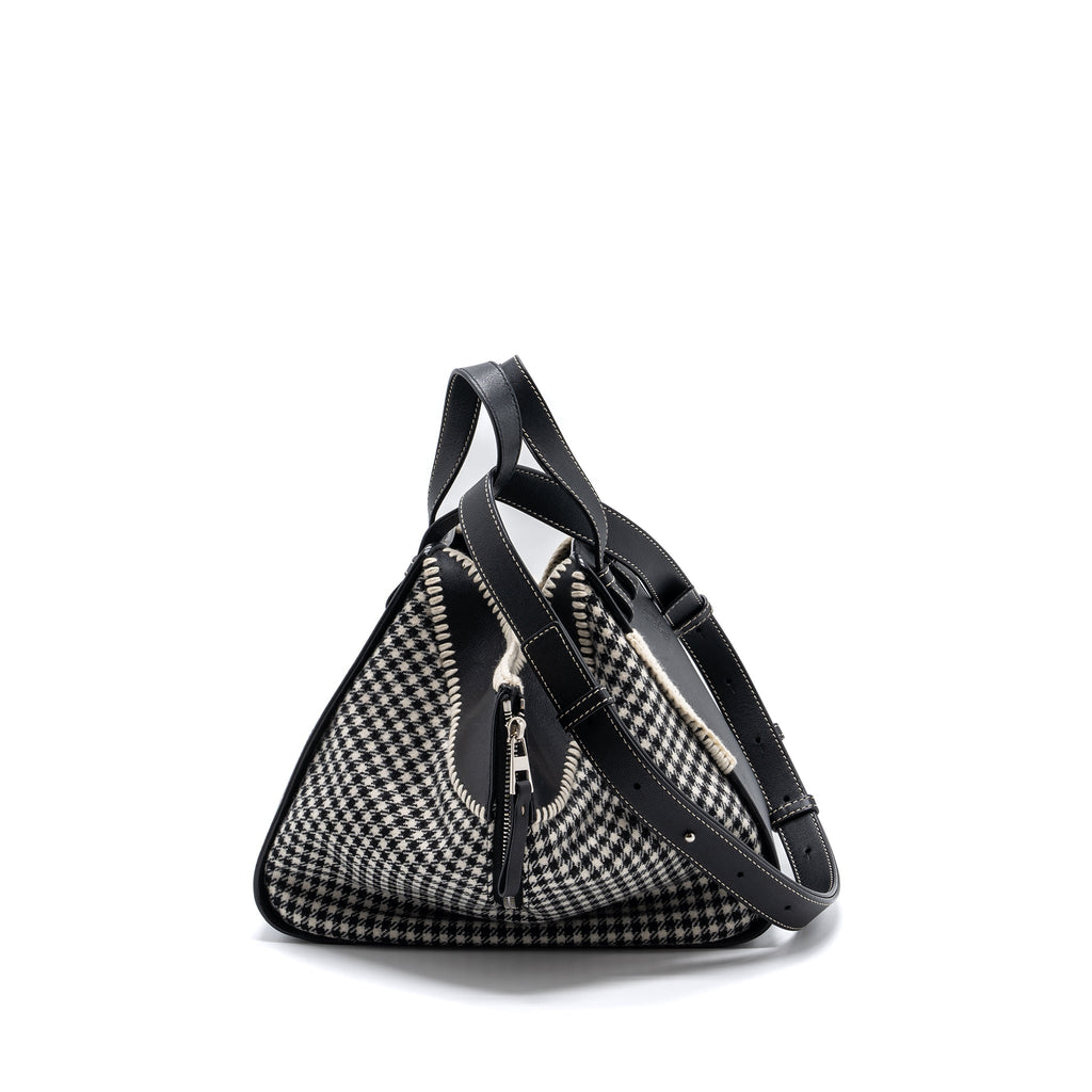 loewe-small-hammock-bag-calfskin-fabric-multicolor-black-white-shw