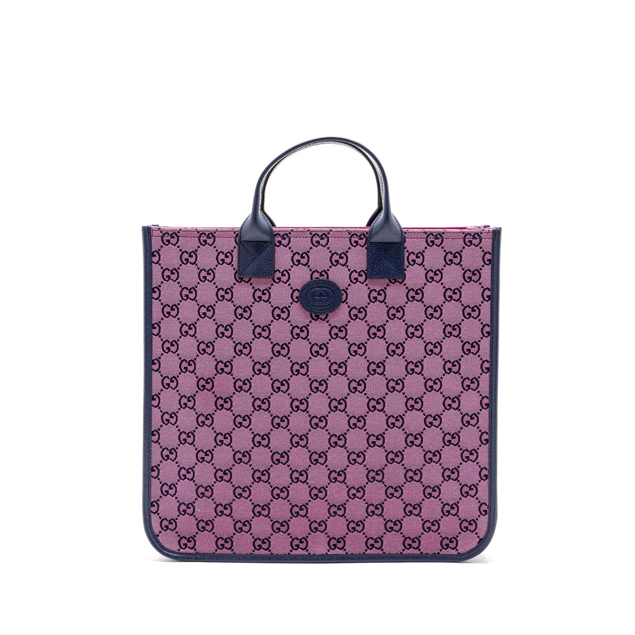 gucci-kids-tote-bag-canvas-leather-pink-dark-blue