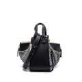 loewe-small-hammock-bag-calfskin-fabric-multicolor-black-white-shw