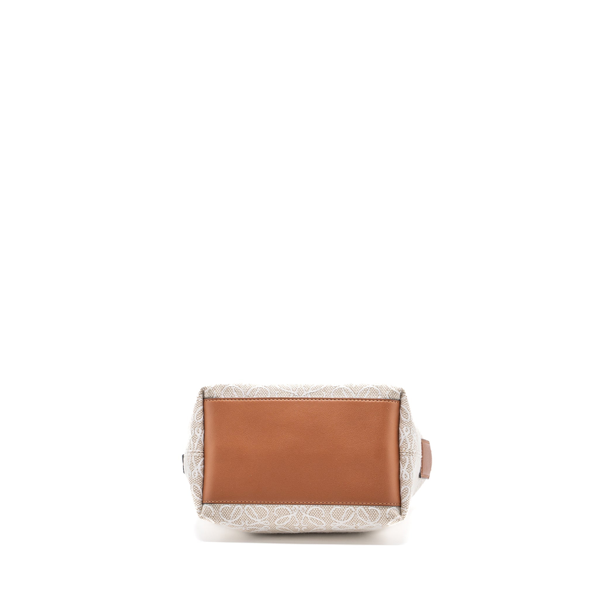 loewe-small-cubi-bag-anagram-jacquard-calfskin-beige-brown-ghw