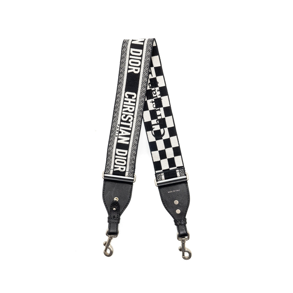 dior-shoulder-strap-canvas-calfskin-black-white-shw