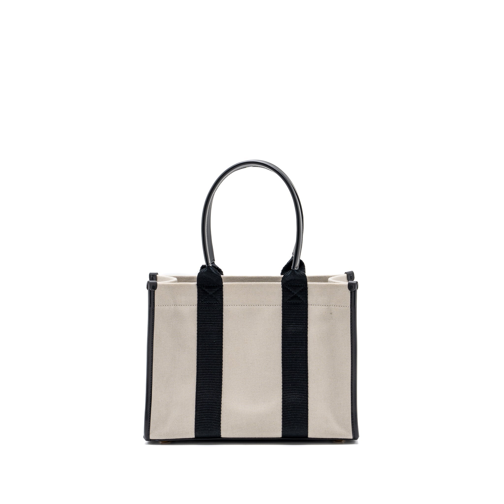 balenciaga-small-tote-bag-canvas-and-leather-black-white-ghw