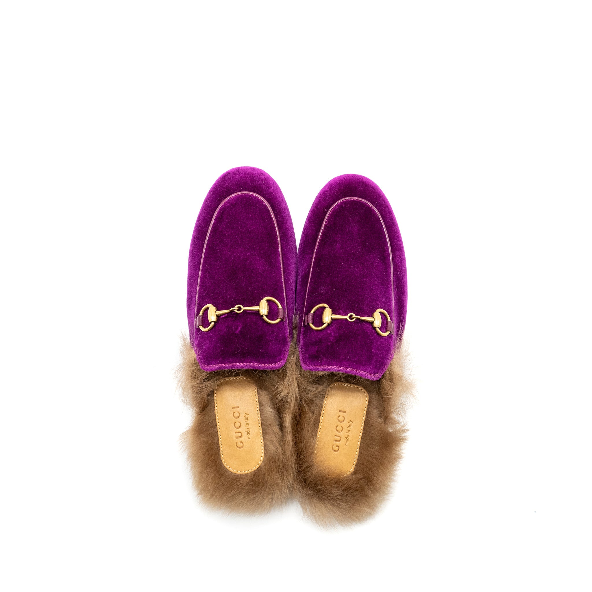 gucci-size-35-horsebit-princetown-fur-slipper-velvet-purple-ghw-copy
