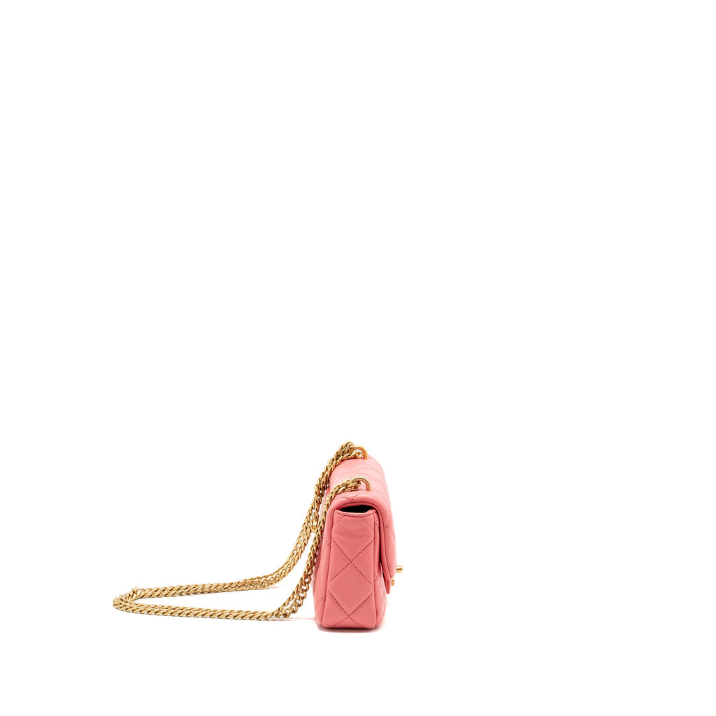 chanel-22p-mini-square-flap-bag-lambskin-pink-enamel-gold-hardwaremicrochip