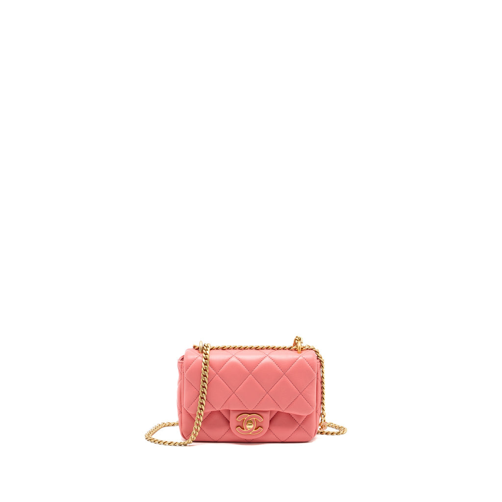 chanel-22p-mini-square-flap-bag-lambskin-pink-enamel-gold-hardwaremicrochip