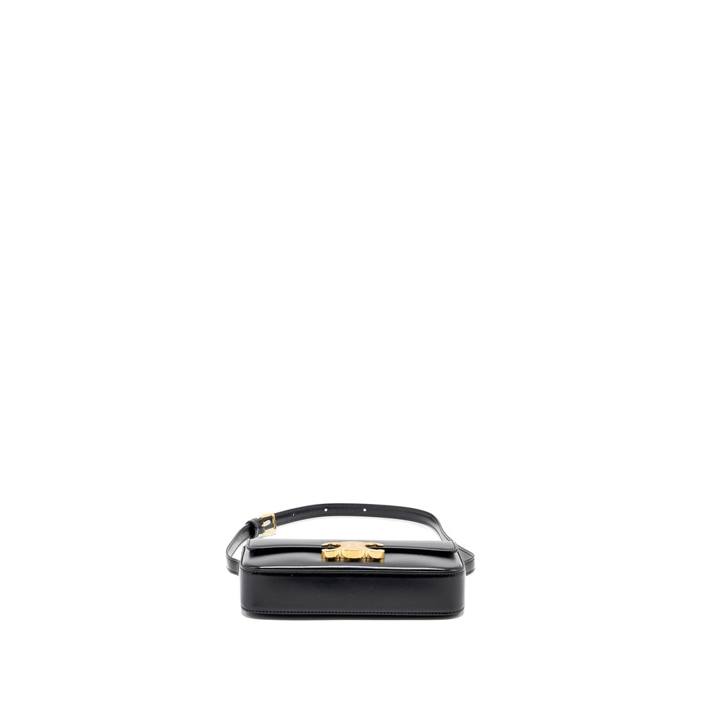 celine-triomphe-shoulder-bag-calfskin-black-ghw-1