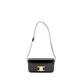 celine-triomphe-shoulder-bag-calfskin-black-ghw-1