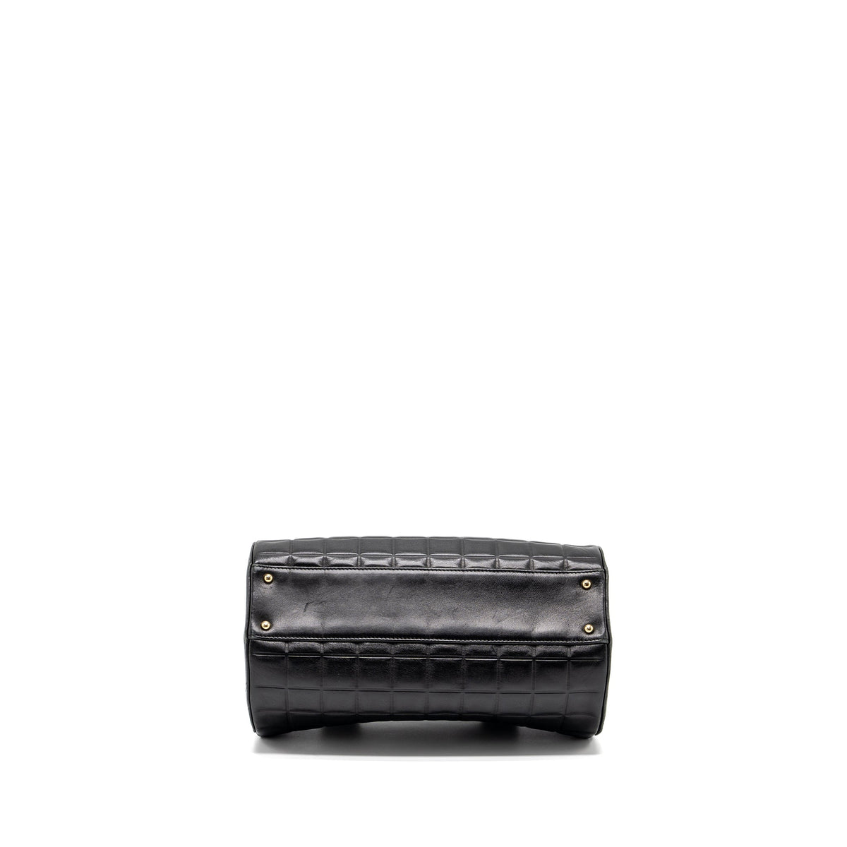 chanel-vintage-chocolate-bar-barrel-handbag-lambskin-black-ghw